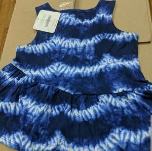 Gymboree toddler girls tie dye shirt blue